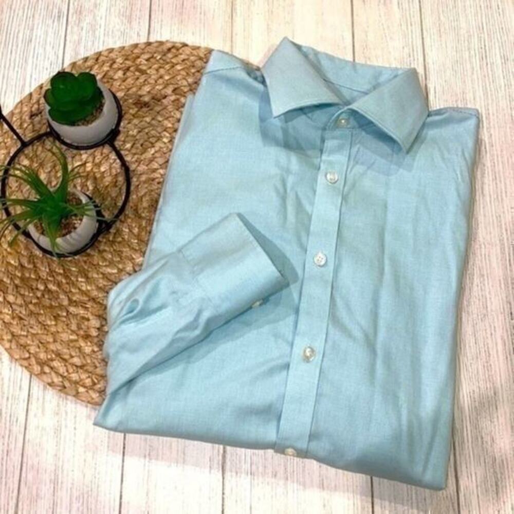 Michael Kors long sleeve green button down size 16 - Picture 1 of 4